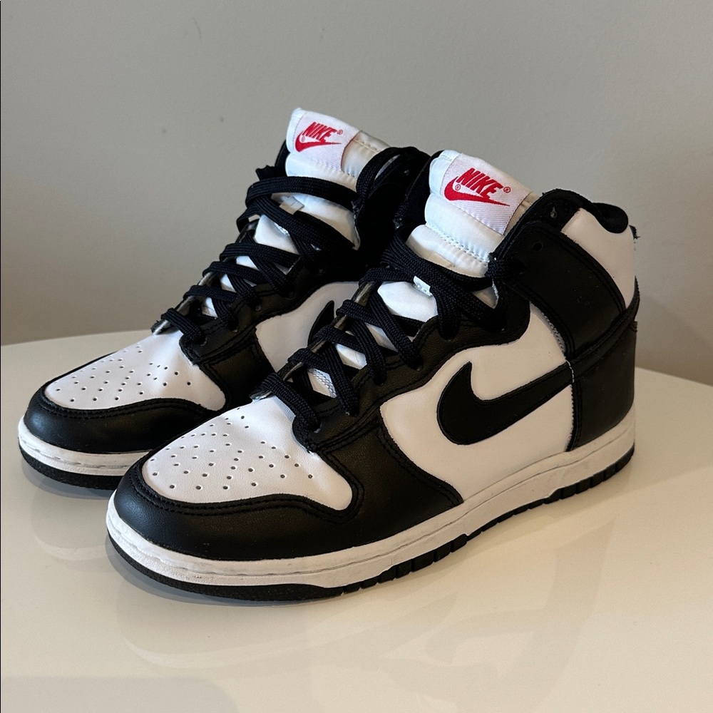 Nike Dunk High ‘Panda’ Black and White Sneakers Size 7